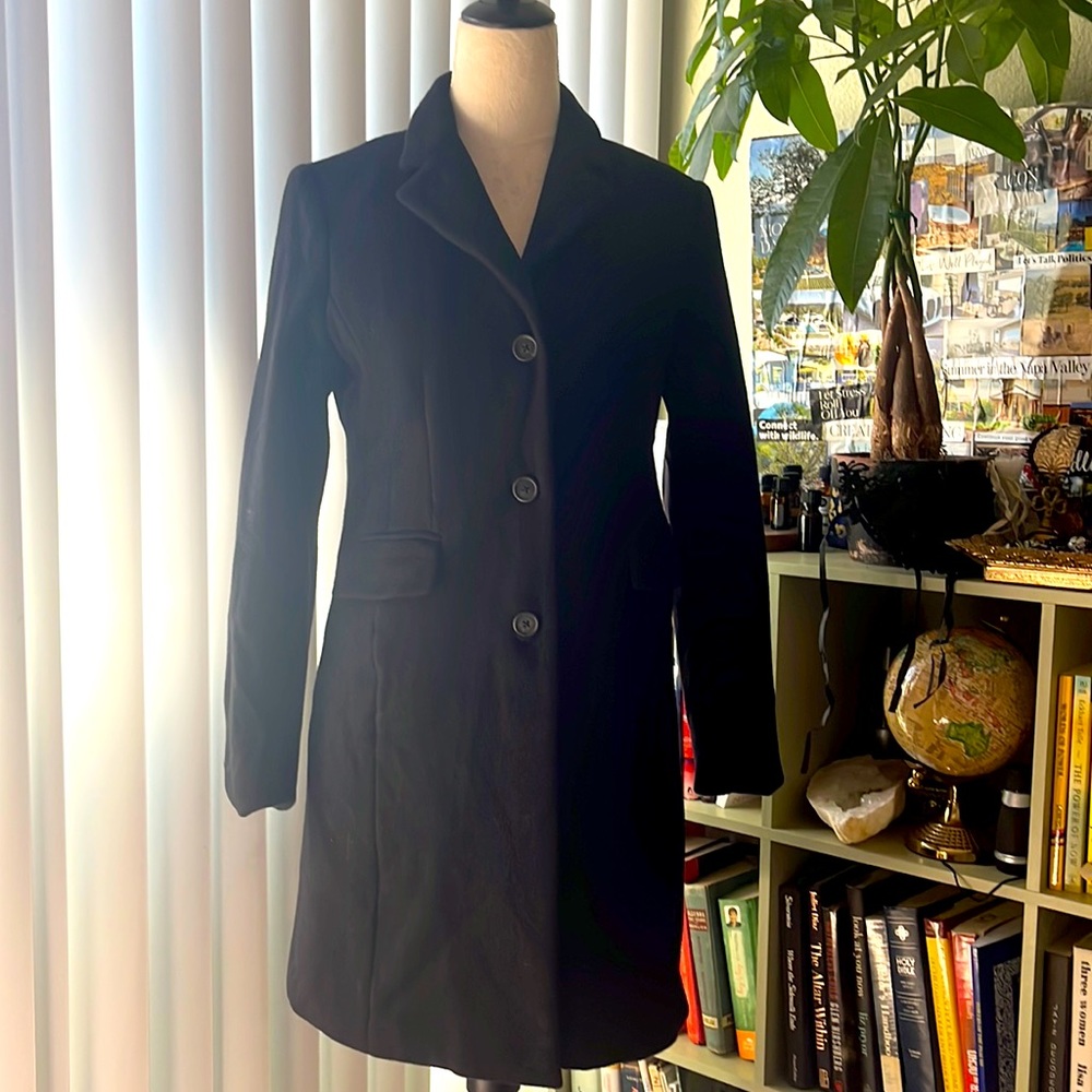 J-crew size 4 black peacoat